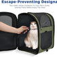 Apollo Walker Dog & Cat Carrier Backpack for 4-15lb Pets - Ventilated Safe Design with Padded Back Support, Breathable Mesh Pet Backpack for Hiking, Travel, Outdoor (Green)