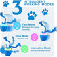 Interactive Dog Toys - [2025 Newly Upgraded] Motion Activated Ball for Small/Medium/Large Dogs, Automatic Moving Dog Toy Wicked Ball for Boredom & Training, Music, USB Rechargeable (Blue)