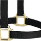 Weaver Equine Nylon Horse Halter, Triple-Ply Cheek Design, Original Non Adjustable Halters for Horses, Equine Tack,Average Size, Black