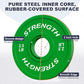 Premium Color-Coded Rubber Bumper Plates Set - 2 Inch Olympic Weight Plates for Home Gym Cross and Strength Training