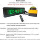 Countdown Timer Clock, Large Stopwatch with Tap Button, Support Count Up & Real Time Function, Ideal for Indoor Games & Sports, Wall Mount/Tabletop, 13.4x3.7in.