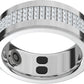 Jewels Smart Ring Health Tracker 18.2mm, 5 Days Working Time, Sports Mode, Sleep Monitor, Heart Rate, Calorie Counter, Blood Oxygen – Silver