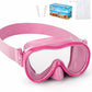 Kids Swim Goggles with Nose Cover, Anti-Leak Swim Mask with Elastic Fabric Strap, UV Protection Swimming Goggles for Kids