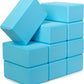 Sunshine Yoga 4" Yoga Block, 10 Pack Bulk EVA Foam Yoga Blocks, Firm and Supportive Yoga Brick, Balance Foam for Stretching, Pilates, and Workout, 4" x 6" x 9"