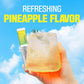 TEAZEN Pineapple Kombucha Tea, Hydration Drink Mix, Sugar Free, Live Probiotics & Prebiotics, 10 Sticks, 1.76oz