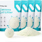 Gardner Pet Cassava Cat Litter, Clumping Cat Litter with Odor Control, Low Dust, Natural Plant-Based Litter, Fast Absorption & Low Tracking Kitty Litter, Unscented with Deodorizing Pellets (9LBS*4)