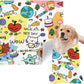Cat Grooming Wrap, [XXL] Cat Restraint Wrap for Nail Clipping, Ear Cleaning, and Teeth Brushing, Self-Adherent, Anti-Bite, Anti-Scratch, Anti Scratch, Colorful Graffiti