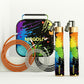 Weighted Jump Rope for Men Women -Interchangeable 1/5lb 1/4lb 1/2lb Heavy jump ropes - 360 Degree Spin - Length Adjustable,Ergonomics Leather Grip Skipping Rope for Fitness Weight Loss & More