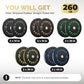 2 Inch Bumper Plates，10-500lbs，Barbell Rubber Olympic Weight Plates Set for Home Gym, Strength Training & Weight Lifting, Multiple Options Colors