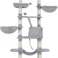 Heybly Cat Tree, 68 inch Multi-Level Cat Tower for Indoor Cats, 2 Widened Plush Perches Cat Condo with Scratching Board and Big Caves, Light Gray HCT025W