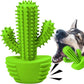 Dog Chew Toys, Toothbrush Stick Teeth Cleaning Brush Dental for Small Medium Large Dog, Rubber Squeaky Toys for Aggressive Chewers Cactus Tough Toys