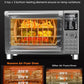 Nuwave Bravo XL Pro Air Fryer Toaster Oven with Grill Combo, 2025 New Ultra-Fast Convection System, 35% Crispier, 2X More Even, 142 Presets, 50-500F, Smarter Probe, PFAS Free, 30QT, Stainless Steel