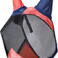 Harrison Howard Pro Luminous Horse Fly Mask Large Eye Space Half Face with Ears UV Protection for Horse Coral Orange/Navy XL