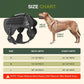 Tactical Dog Harness with Reflective Material, Adjustable Heavy-Duty No Pull Harness, Tear-Resistant Dog Tactical Vest with Handle, Breathable Outdoor Gear for Training, Hiking, Walking, Black L