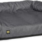 K9 Ballistics Tough Bolster Orthopedic Sofa Dog Bed with Removable Washable Cover - Durable, Water Resistant with Nonskid Bottom - Small, Titanium Premium Finish