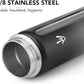 Enerbone 24 oz Insulated Water Bottle, Stainless Steel Bottle with Carrying Strap, Double-Wall Vacuum Insulation Design, Leakproof Sports Bottle with Straw, Keep Drinks Cold or Hot for Hours