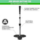 GoSports Baseball & Softball Pro Batting Tee with Heavy-Duty Tripod Base Design and Adjustable Height