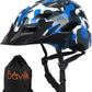 Kids Bike Helmet,Bavilk Kids Boys Girls Bike Helmets with LED Light Detachable Visor Children Youth Teen Multi-Sport for Skating Cycling Scooter Skateboard Adjustable & Lightweight 19.7"-22.4"