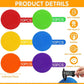 TPE Floor Spot Markers Dots for Gym Flat Non Slip Spot Marker Dance Dot for Classroom Gym Sports Soccer Basketball Agility Training Field Marking Equipment