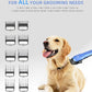 Professional Dog Grooming Clippers Kit, 24V High Power for Thick Coats, Quiet Dog Clippers with 10 Metal Guard Combs & Brush, Ideal Dog Hair Remover for Cats and Pets