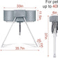 Little Dipper Dog Bath Tub and Wash Station for Bathing Shower and Grooming, Elevated Foldable and Portable, Indoor and Outdoor, for Small and Medium Size Dogs, Cats and Other Pet (Gray)