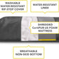 K9 Ballistics Tough Rectangle Pillow XL Extra Large Dog Bed - Removable Cover, Washable, Durable & Water Resistant Dog Bed Made for Big Dogs 54"x38", Obsidian Black