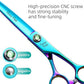 Fenice Peak Green Dog Grooming Scissors Set Straight Thinning Curved and Chunker Shears 4PCS Kit with Simulated Emerald Screw 440C Trimming Shears Durable and Sharp