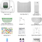 PETKIT PuraMax 2 Automatic Self Cleaning Litter Box, Anti-Leakage Multi-Cat Compatible Smart Cats Litter Box, Safety Sensors App Control Include Triple Odor Removal Litter Mat Trash Bags