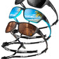 KALIYADI Polarized Sunglasses for Men, Sports Sun Glasses for Driving Cycling Fishing with UV protection