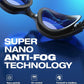 ZIONOR G1 Nava Super Anti-Fog Unisex Swim Goggles Mirror/Bright Smoke Lens