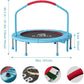 CLORIS 38in/48in Folding Trampoline - Max Load 220lbs / 450lbs Mini Trampoline Rebounder Trampoline for Adults with Adjustable Foam Handle, with safty Padded Cover Best Gift for Kids/Adult