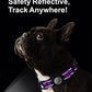 TagME Airtag Dog Collar,Waterproof Reflective Pet Collar with Airtag Holder,Soft Padded and Double D-Rings for Puppy,Purple