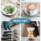 AMOAMI Coffee Mat Hide Stain Rubber Backed Absorbent Dish Drying Mat for Kitchen Counter - Fits Under Coffee Maker & Espresso Machine (12x19, Milk Tea)