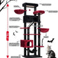 Gothic Cat Tree for Large Cats, 78.7"(200cm) Tall Cat Tower for Indoor Cats Multiple Cats with Large Top Perch, Cat Condo, Cat Hammcok, Cat Scratching Post, Black and Red GCT031BR