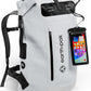 Earth Pak Waterproof Backpack - Heavy Duty Hiking Backpack - Roll-Top Closure Bag - Cushioned Dry Bag Waterproof Phone Case