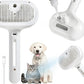 3-in-1 Steam Brush for Cats & Dogs – Hair Removal Comb with One-Click Release & Water Spray – Grooming Brush for Shedding, Long/Short Hair