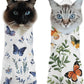 2PCS Cat Wrap for Cutting Nails, 21x21in Self-Adherent Pet Cat Grooming Wrap for Medicine, Nail Clipping, Teeth Brushing, Ear Cleaning | Anti-Escape Anti-Bite Anti-Scratch (Butterfly)