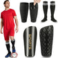 Soccer Shin Guards for Kids Adults, Toddler Shin Pads Set with Sleeves and Long Soccer Socks for Age 2-16 Boys & Girls, Youth &Men, Lightweight Soccer Equipment
