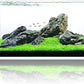 Fzone 48 Gal Rimless Low Iron Fish Tank Nova Clear Ultra-White 45° Mitered Edges Translucent Glass Anata Series Aquarium w/Black Foam Leveling Mat(S90-W45)
