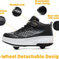 Wooowyet Roller Skate Shoes for Kids Boys Girls Rechargealbe Wheels Sneakers Fashion Roller Wheeled