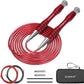 High Speed Jump Rope for Adults Men Women, Double Under Jumping Ropes for Workout Fitness Professional Training Boxing, Weighted Skipping Workout with Tang-free Cable, Stainless Steel Handle with Removable Counterweight Rob