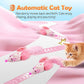 Migipaws Automatic Cat Toys, Plush Cat Mouse Toy, Interactive Toy for Indoor Cats, Smart Moving Kitten Toy, Rechargeable (Pink)