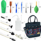 Succulent Tools Kit with Organizer Bag- 13Pcs Indoor Gardening Tools |Mini Succulent Hand Tools with Tote, Succulent Transplanting Supplies, Present for Gardeners Plant Care (Navyblue) ﻿