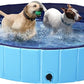 Yaheetech Foldable Hard Plastic Extra Large Dog Pet Bath Swimming Pool Collapsible Dog Pet Pools Bathing Tub Paddling Pool for Large Pets Dogs Cats, Black/Blue/Gray/Red, XXL/XL/L/M