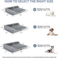 BFPETHOME Orthopedic Dog Beds for Large Dogs-Waterproof Sofa Pet Bed with Removable Washable Cover, Big Dog Bed with Waterproof Lining and Nonskid Bottom,Pet Bed for Large Dogs