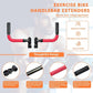 Handlebar Extender for Peloton Indoor Exercise Bikes, 1 Pair of Ultimate Handlebar Extension of Peloton Accessories (Sheep-horn (with Red Tapes & Grips))