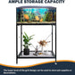 Fish Tank Stand: The Perfect 10 Gallon Metal Aquarium Stand Measuring 22.8" W x 10.6" D x 31.3" H to Fit Your Aquatic Display Needs.