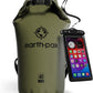 Earth Pak Waterproof Dry Bag - Roll Top Waterproof Backpack Sack Keeps Gear Dry for Kayak with Waterproof Phone Case