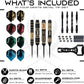 IgnatGames Premium Steel Tip Darts – 3/6/12 Pack Brass Barrels with Aluminum Shafts, 16 GlideXPro Flight Set, Tool Kit & Giftable Case