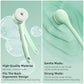 Electric Body Brush Back Scrubber for Shower, Waterproof Long Dual Handle Power Body Scrubber with 3 Heads, Rechargeable Bath Brush & 2 Speeds, for Cleansing, Exfoliating and Massaging Skin